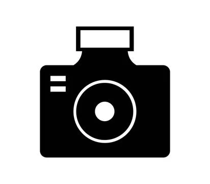 Photo camera icon in vector on white background photo camera icon in vecto... Stock Photos