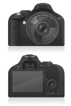 Photo camera illustration 스톡 일러스트
