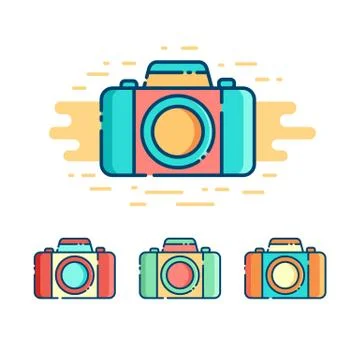 Photo camera logo Stock Illustration