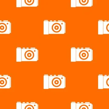 Photo camera pattern seamless Stock Illustration
