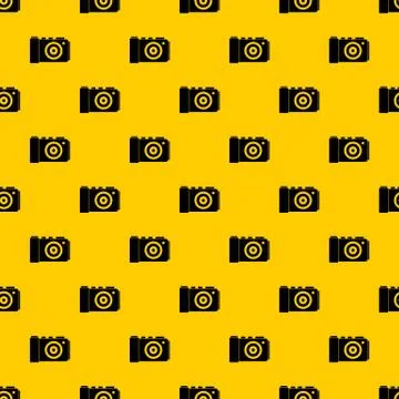 Photo camera pattern vector Illustrazione stock