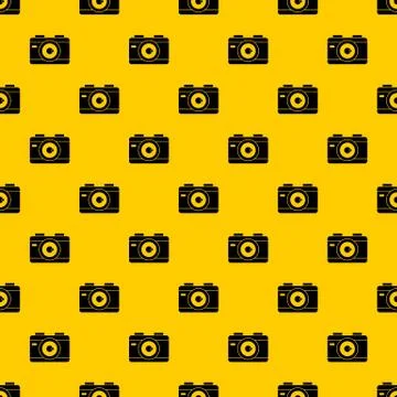 Photo camera pattern vector Stock Illustration