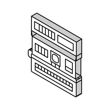 Photo camera retro device isometric icon vector illustration Stock Illustration