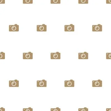 Photo camera seamless pattern Illustrazione stock
