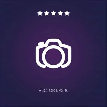 Photo camera vector icon Stock Illustration