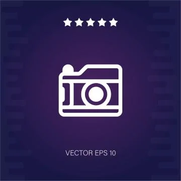 Photo camera vector icon Stock Illustration
