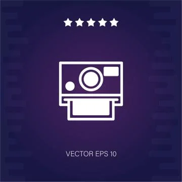 Photo camera vector icon Stock Illustration