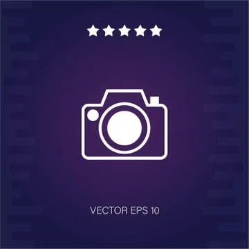 Photo camera vector icon Stock Illustration
