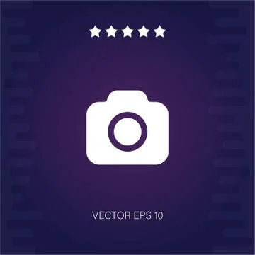 Photo camera vector icon Stock Illustration