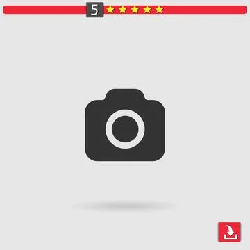 Photo camera vector icon Stock Illustration