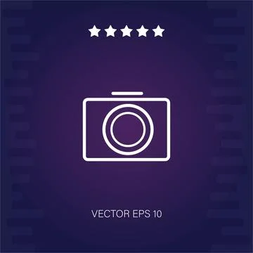 Photo camera vector icon Stock Illustration