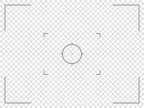 Photo camera viewfinder interface. Smartphone camera focusing screen of the Stock Illustration