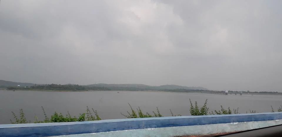 This photo is captured from Mukutmanipur Dam, west Bengal Stock Photos