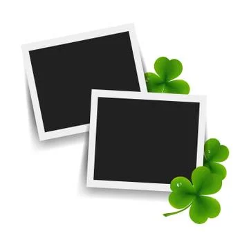 Photo With Clover Stock Illustration