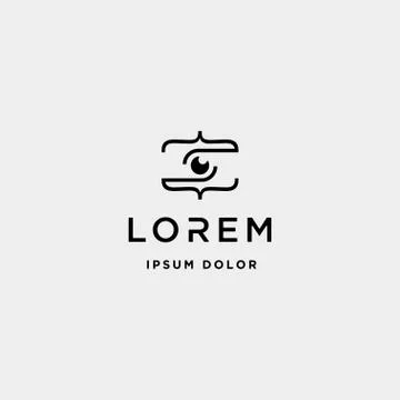 Photo code logo design camera coding simple line イラスト素材