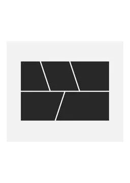 Photo Collage Grid Layout Template Stock Illustration