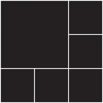 Photo collage pattern. White frames, black pattern イラスト素材