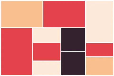 Photo collage pattern. White frames, colored pattern Stock Illustration