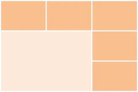 Photo collage pattern. White frames, colored pattern Stock Illustration