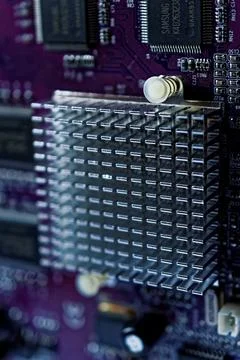 Photo computer motherboard, central processing unit, CPU, system memory, RAM, 스톡 사진