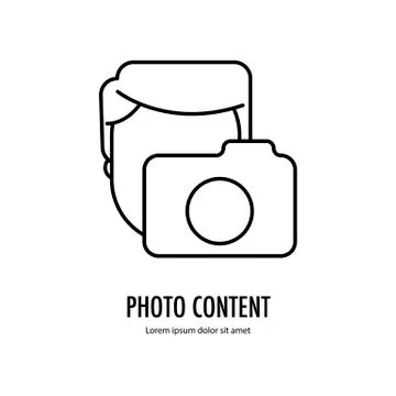 Photo content icon Stock Illustration