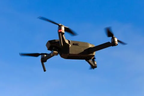 Photo drone in flight mode Stock Photos