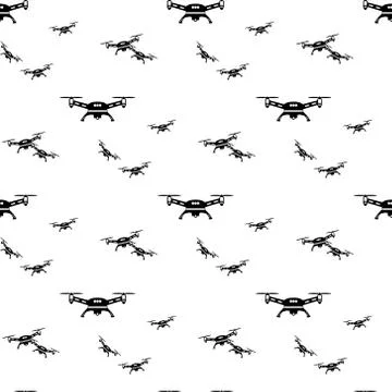Photo drone pattern seamless vector repeat geometric for any web design Illustrazione stock