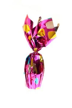Photo: easter egg wrapped in foil Stock Photos