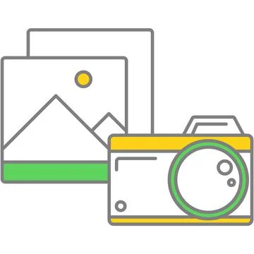 Photo editor prototype icon vector on white Stock Illustration