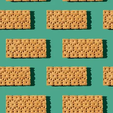 Photo in the form of a seamless pattern. Orange color loafs for healthy food Stock Illustration
