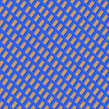 Photo in the form of a seamless pattern. Orange color crisps for healthy food Stock Illustration