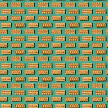 Photo in the form of a seamless pattern. Orange color loafs for healthy food Stock Illustration