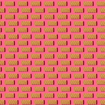 Photo in the form of a seamless pattern. Orange color crisps for healthy food Stock Illustration