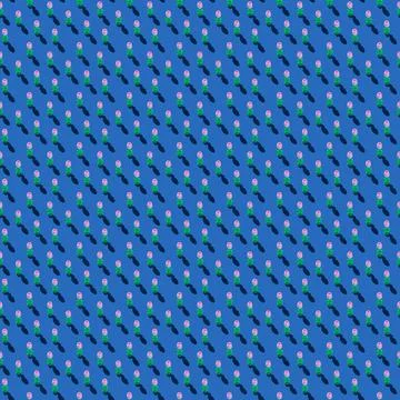 Photo in the form of a seamless pattern. Red flowers in a yellow bouquet are Stock Illustration