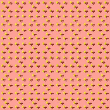 Photo in the form of a seamless pattern Yellow watering can for watering flowers Stock Illustration