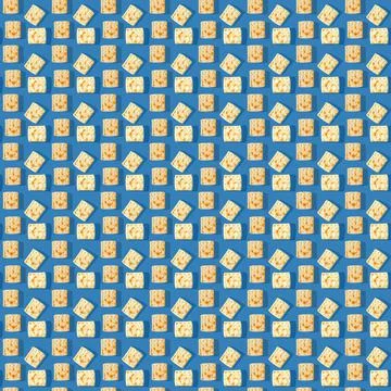 Photo in the form of a seamless pattern. Yellow-brown biscuits with shadows on a Stock Illustration