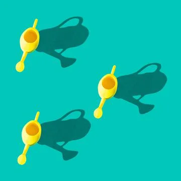 Photo in the form of a seamless pattern. Yellow watering can for watering Stock Illustration