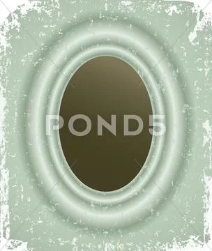 Photo frame on grunge retro background Stock Illustration