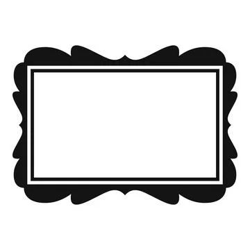 Photo frame icon simple vector. Frame picture Stock Illustration