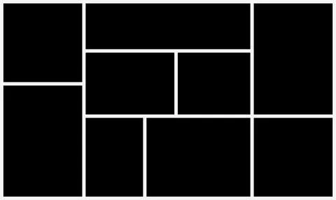 Photo frame set background design vector Stock-Illustration