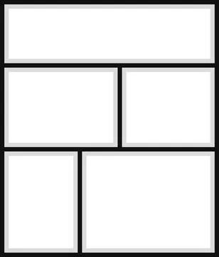 Photo frame set background design vector Illustrazione stock
