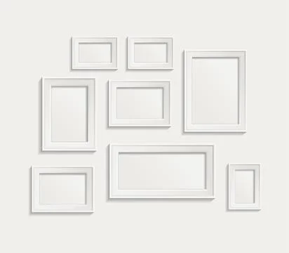 Photo frame set Stock Illustration