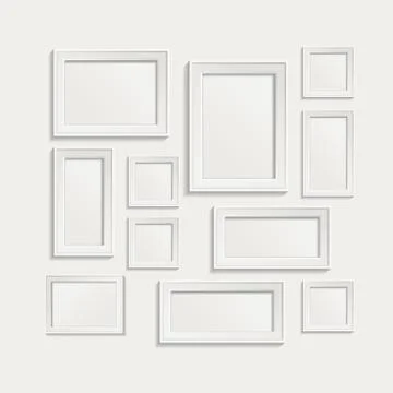 Photo frame set Stock-Illustration