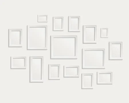 Photo frame set Stock Illustration