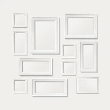 Photo frame set Stock Illustration