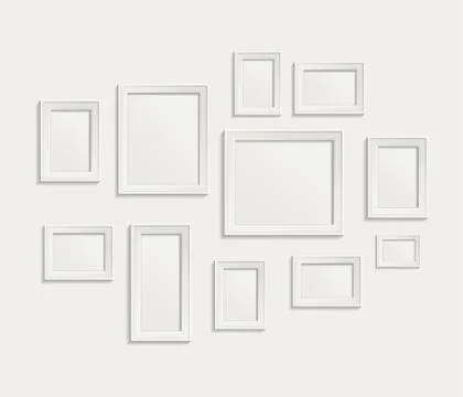 Photo frame set Stock Illustration