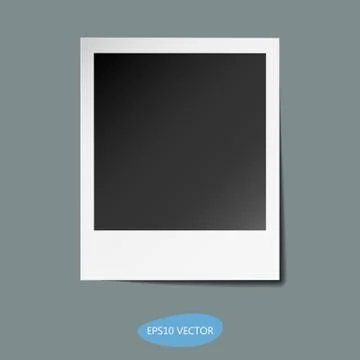 Photo Frame with shadow Stock Illustration