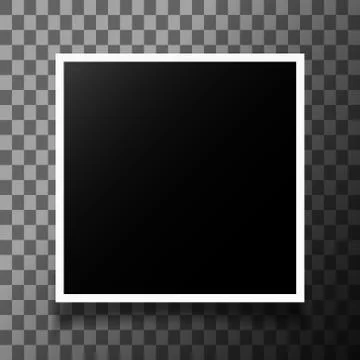 Photo frame with shadow Stock Illustration