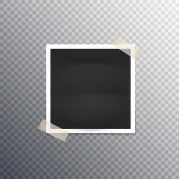 Photo frame on transparent background Stock Illustration