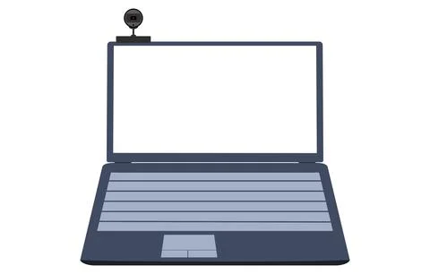 Photo frame Transparent material for laptop screen Stock Illustration